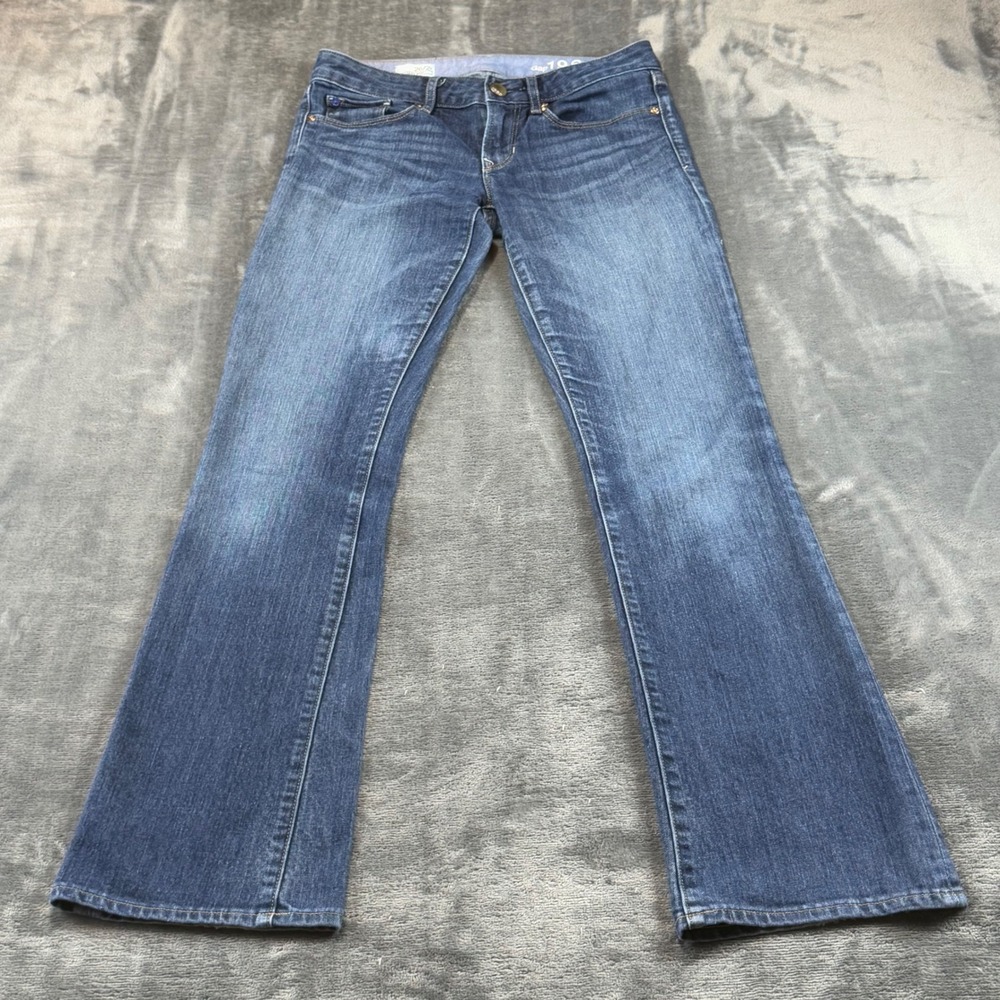 Gap 1969 Sexy Boot Cut Jeans Womens 26/2R Medium Wash Low Rise Denim